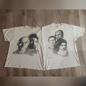 Vintage set of 2 Star Trek the Next Generation shirts, XL